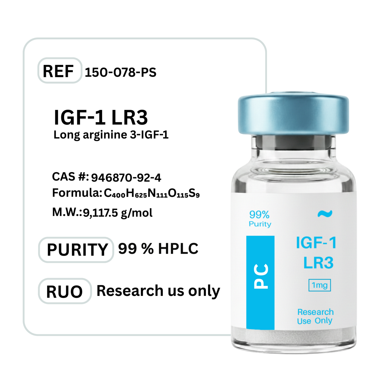 IGF-1 LR3 (Long R3)